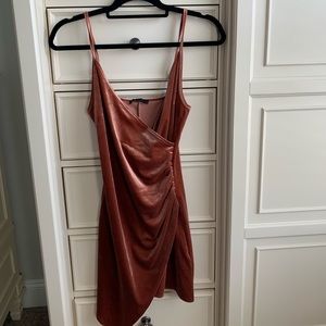 F21 Velvet Body Con W/ Slit dress